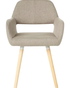 Tuolit<Beliani Tuoli Kangas Ruskeanharmaa 2 Kpl Chicago