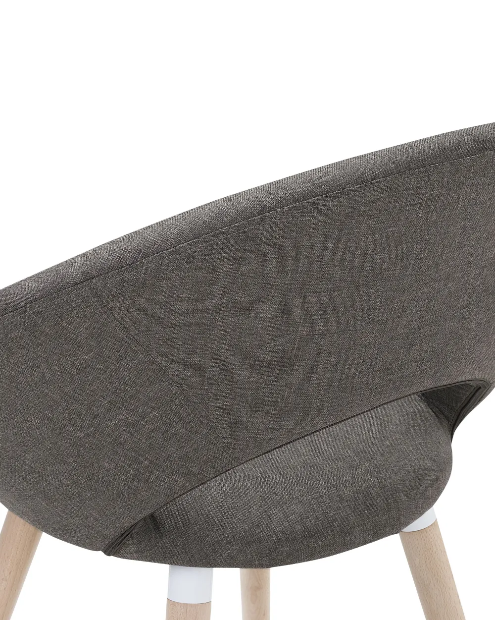 Tuolit<Beliani Tuoli Kangas Ruskeanharmaa 2 Kpl Roslyn