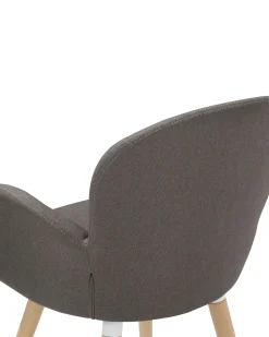 Cheap Beliani Tuoli Kangas Ruskeanharmaa 2 Kpl Brookville