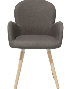 Cheap Beliani Tuoli Kangas Ruskeanharmaa 2 Kpl Brookville