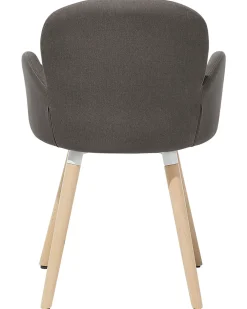 Cheap Beliani Tuoli Kangas Ruskeanharmaa 2 Kpl Brookville