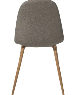 Tuolit<Beliani Tuoli Kangas Ruskeanharmaa 2 Kpl Bruce