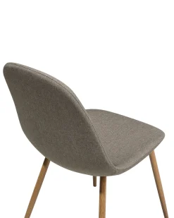 Tuolit<Beliani Tuoli Kangas Ruskeanharmaa 2 Kpl Bruce