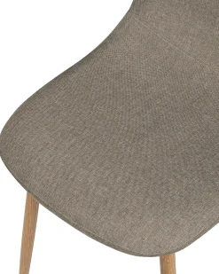 Tuolit<Beliani Tuoli Kangas Ruskeanharmaa 2 Kpl Bruce