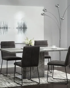 Tuolit<Beliani Tuoli Kangas Tummanharmaa 2 Kpl Nevada