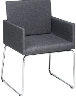 Clearance Beliani Tuoli Kangas Tummanharmaa 2 Kpl Gomez