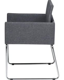 Clearance Beliani Tuoli Kangas Tummanharmaa 2 Kpl Gomez