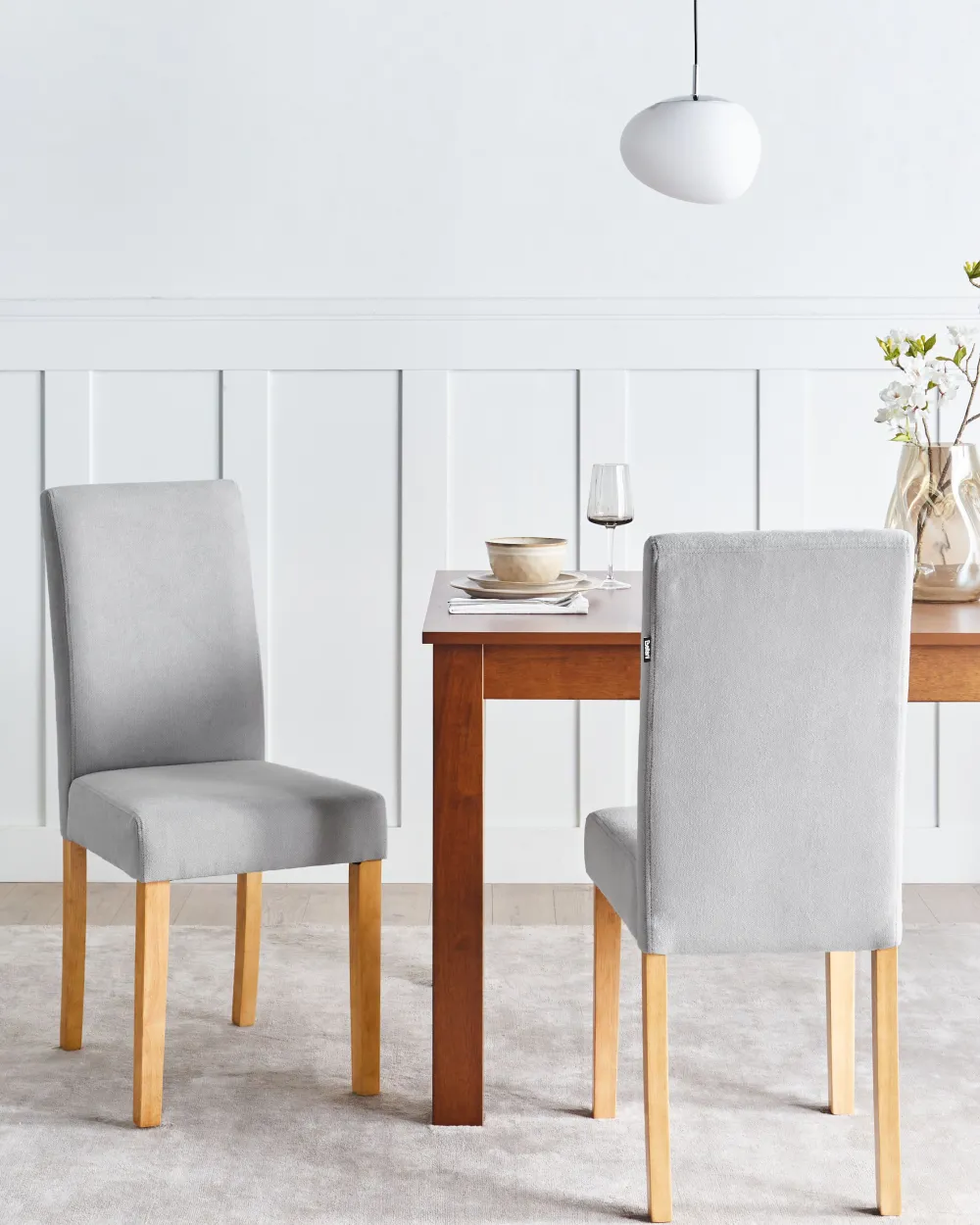 Tuolit<Beliani Tuoli Kangas Tummanharmaa 2 Kpl Broadway