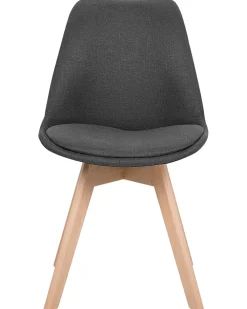 Tuolit<Beliani Tuoli Kangas Tummanharmaa 2 Kpl Dakota Ii