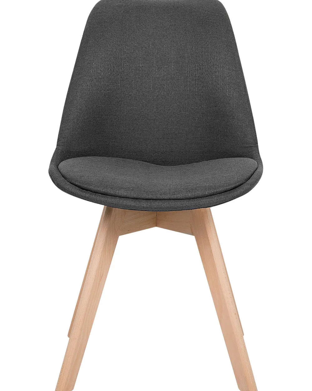 Tuolit<Beliani Tuoli Kangas Tummanharmaa 2 Kpl Dakota Ii