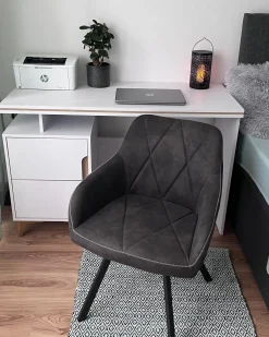 Online Beliani Tuoli Kangas Tummanharmaa 2 Kpl Monee