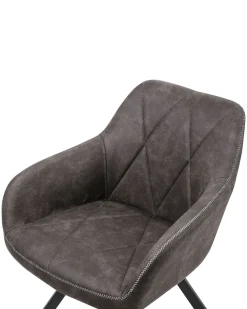 Online Beliani Tuoli Kangas Tummanharmaa 2 Kpl Monee