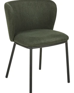 Outlet Beliani Tuoli Kangas Tummanvihrea 2 Kpl Mina