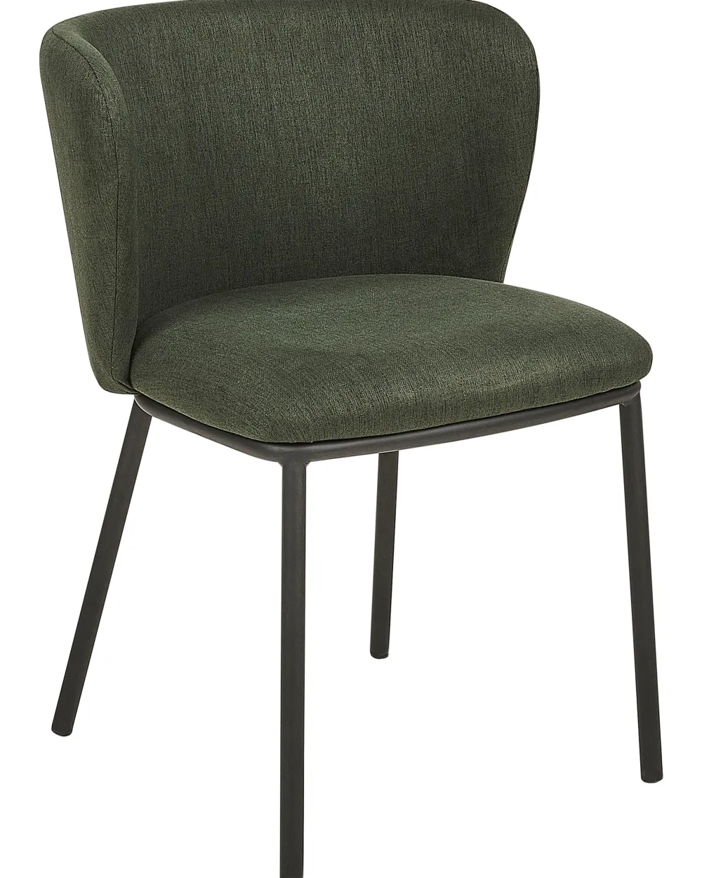 Outlet Beliani Tuoli Kangas Tummanvihrea 2 Kpl Mina