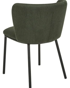 Outlet Beliani Tuoli Kangas Tummanvihrea 2 Kpl Mina