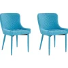 Flash Sale Beliani Tuoli Kangas Turkoosi 2 Kpl Solano