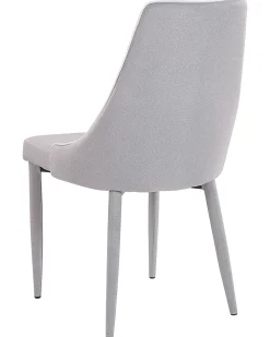 Tuolit<Beliani Tuoli Kangas Vaaleanharmaa 2 Kpl Camino