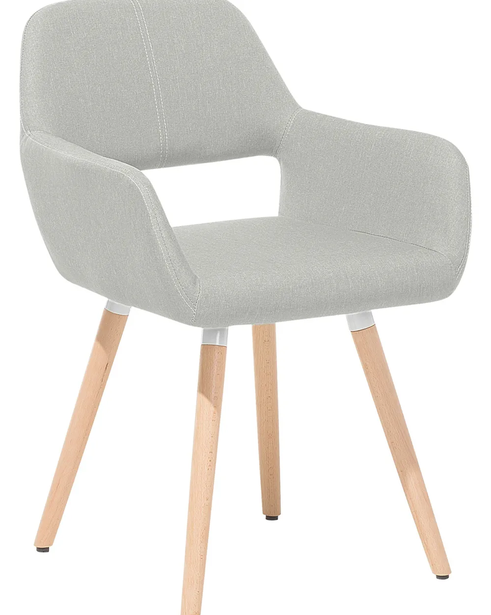 Sale Beliani Tuoli Kangas Vaaleanharmaa 2 Kpl Chicago