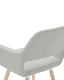 Sale Beliani Tuoli Kangas Vaaleanharmaa 2 Kpl Chicago