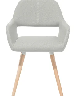 Sale Beliani Tuoli Kangas Vaaleanharmaa 2 Kpl Chicago