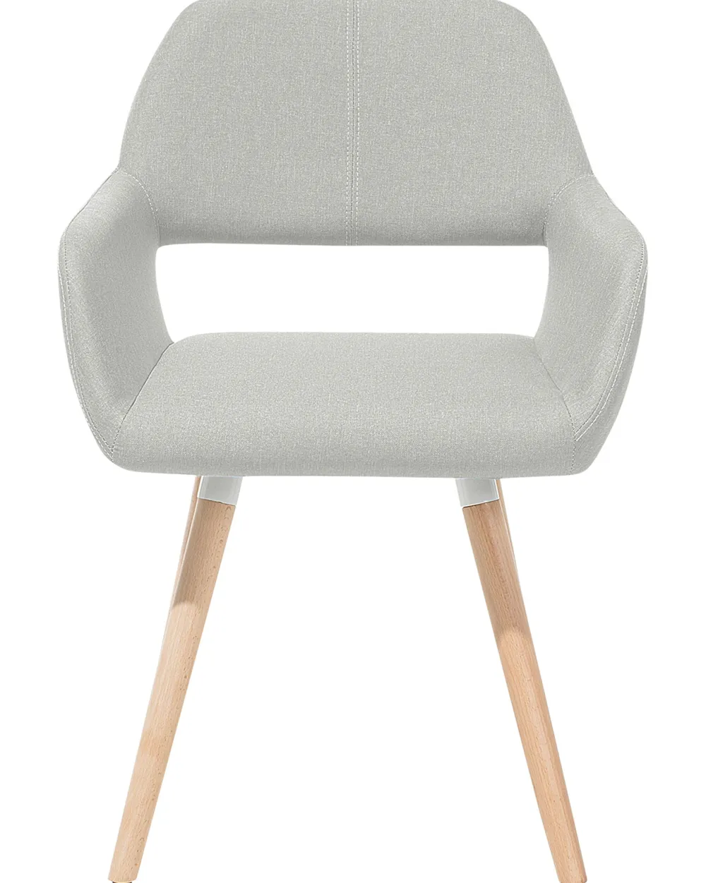 Sale Beliani Tuoli Kangas Vaaleanharmaa 2 Kpl Chicago