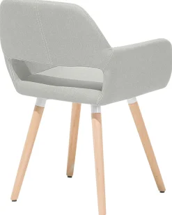 Sale Beliani Tuoli Kangas Vaaleanharmaa 2 Kpl Chicago