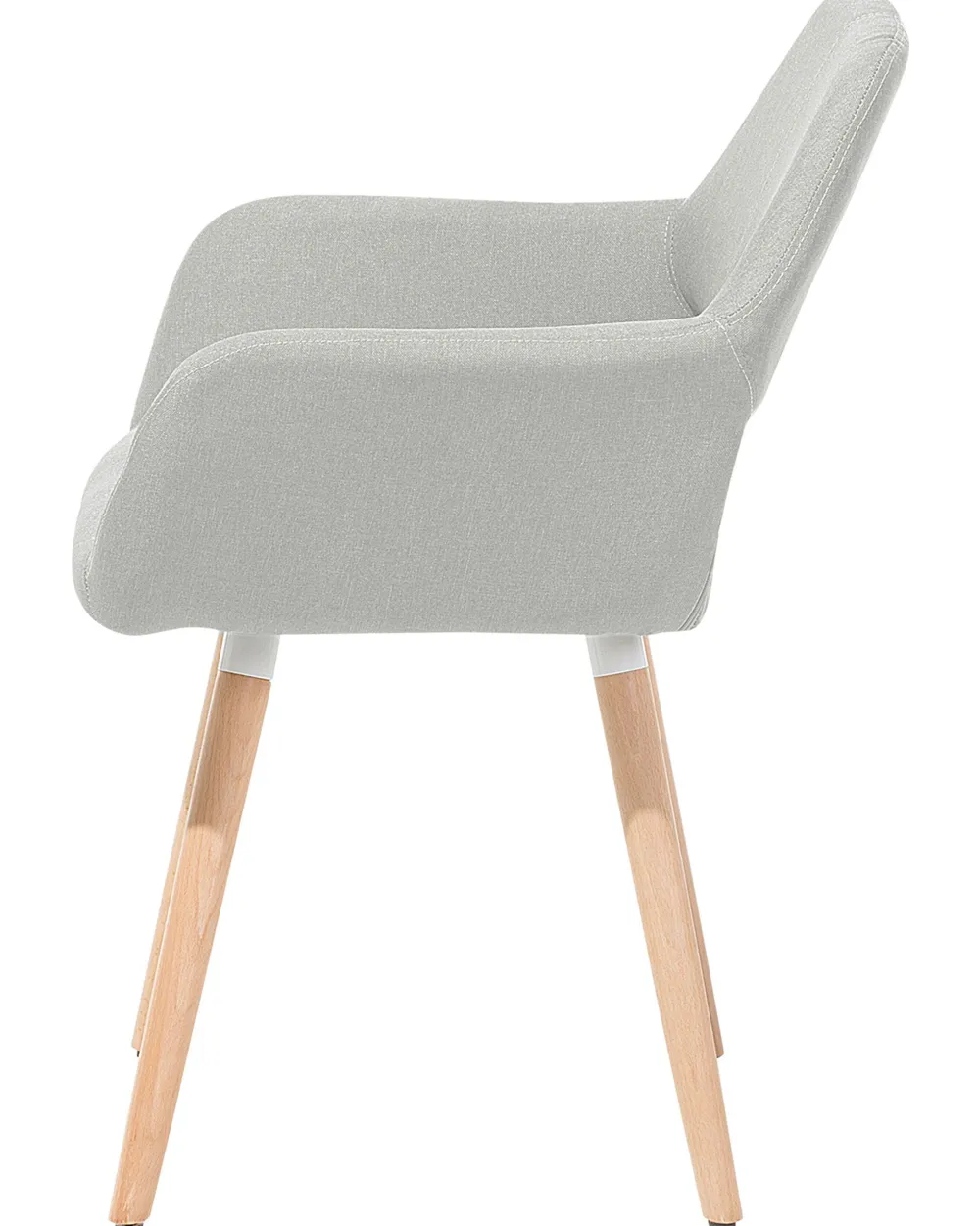 Sale Beliani Tuoli Kangas Vaaleanharmaa 2 Kpl Chicago