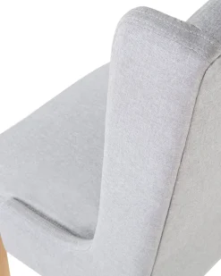 Flash Sale Beliani Tuoli Kangas Vaaleanharmaa 2 Kpl Chambers