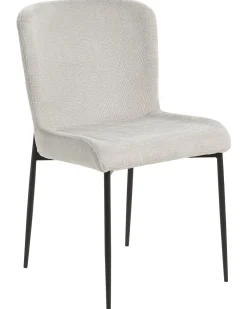 Outlet Beliani Tuoli Kangas Vaaleanharmaa 2 Kpl Ada