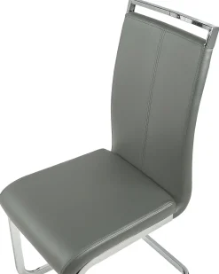 Online Beliani Tuoli Keinonahka Harmaa 2 Kpl Greedin