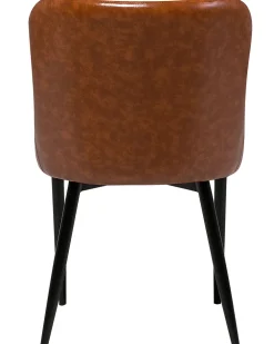 Tuolit<Beliani Tuoli Keinonahka Kullanruskea 2 Kpl Solano