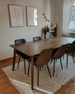 Tuolit<Beliani Tuoli Keinonahka Kullanruskea 2 Kpl Maribel