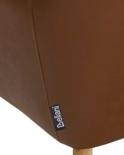 Online Beliani Tuoli Keinonahka Kullanruskea Yorkville