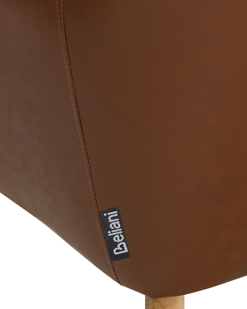 Online Beliani Tuoli Keinonahka Kullanruskea Yorkville