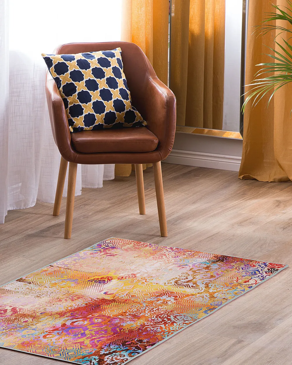 Online Beliani Tuoli Keinonahka Kullanruskea Yorkville