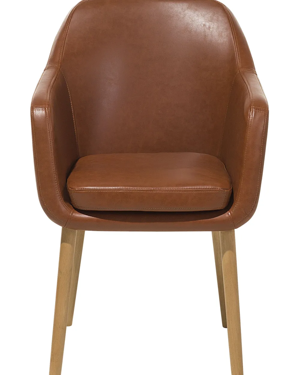 Online Beliani Tuoli Keinonahka Kullanruskea Yorkville