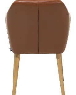 Online Beliani Tuoli Keinonahka Kullanruskea Yorkville