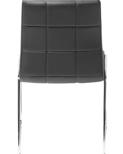 Tuolit<Beliani Tuoli Keinonahka Musta 2 Kpl Kiron