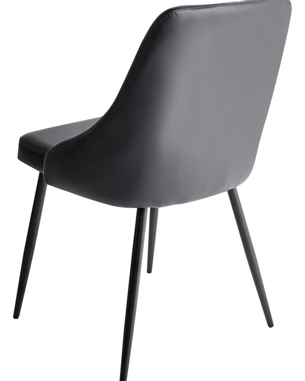 Store Beliani Tuoli Keinonahka Musta 2 Kpl Valerie