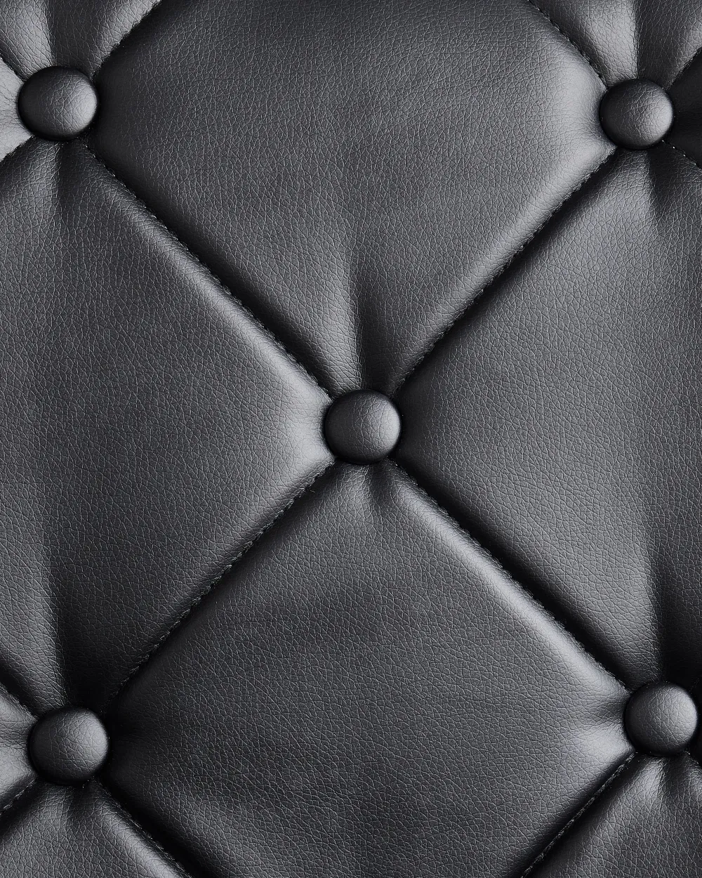 Store Beliani Tuoli Keinonahka Musta 2 Kpl Valerie