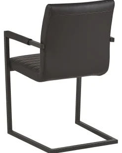 Tuolit<Beliani Tuoli Keinonahka Musta 2 Kpl Buford