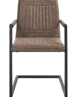 Flash Sale Beliani Tuoli Keinonahka Ruskea 2 Kpl Brandol