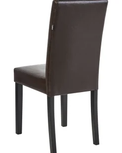 Tuolit<Beliani Tuoli Keinonahka Tummanruskea 2 Kpl Broadway