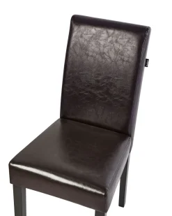 Tuolit<Beliani Tuoli Keinonahka Tummanruskea 2 Kpl Broadway