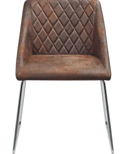 Cheap Beliani Tuoli Keinonahka Tummanruskea 2 Kpl Arcata