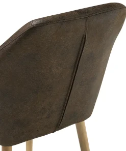 Tuolit<Beliani Tuoli Keinonahka Tummanruskea Yorkville