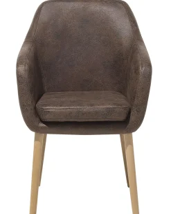 Tuolit<Beliani Tuoli Keinonahka Tummanruskea Yorkville