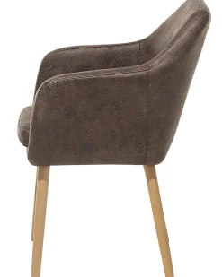 Tuolit<Beliani Tuoli Keinonahka Tummanruskea Yorkville