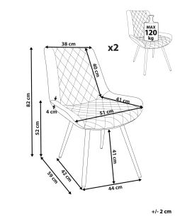 Sale Beliani Tuoli Keinonahka Tummanruskea 2 Kpl Maribel