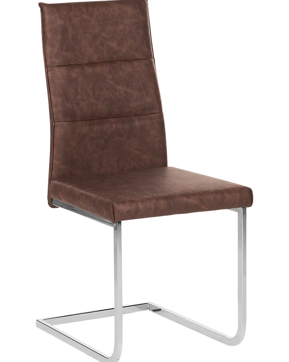 Tuolit<Beliani Tuoli Keinonahka Vaaleanruskea 2 Kpl Rockford